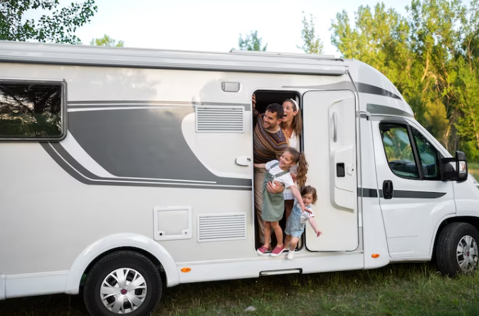 camping car en famille
