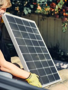 Panneau solaire pour une maison autonome