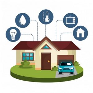 maison avec électricité